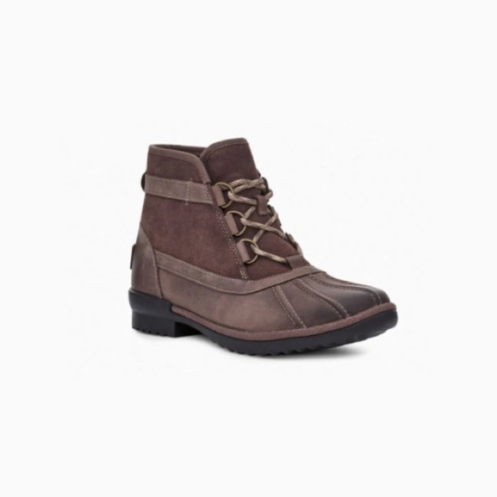 UGG Heather Women's Brown Ankle Duck Boots S/N 1095156